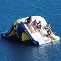 inflatable water toys  air water totter slide with climbing