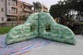 Inflatable bunkers for paintball game