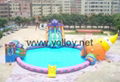 inflatable water park toys inflatable slide with pool water sport for summer 2