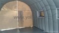 inflatable car garage as spray booth 4