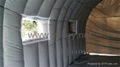 inflatable car garage as spray booth 3