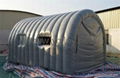 inflatable car garage as spray booth 1