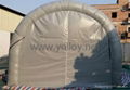 inflatable car garage as spray booth 5