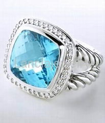 Sterling Silver Jewellery Blue Topaz