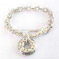 sterling sivler jewelry link charms bracelet 1