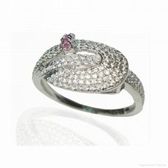 925 Sterling Silver Cubic Zirconia Ring