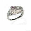 925 Sterling Silver Cubic Zirconia Ring 2