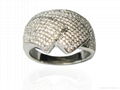 Sterling Silver Diamond Ring