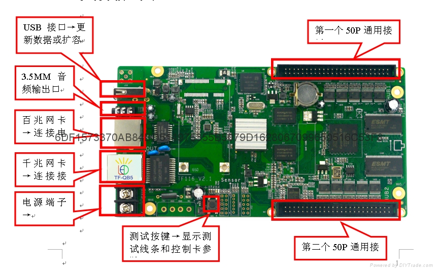 LED显示屏全彩异步控制卡 4