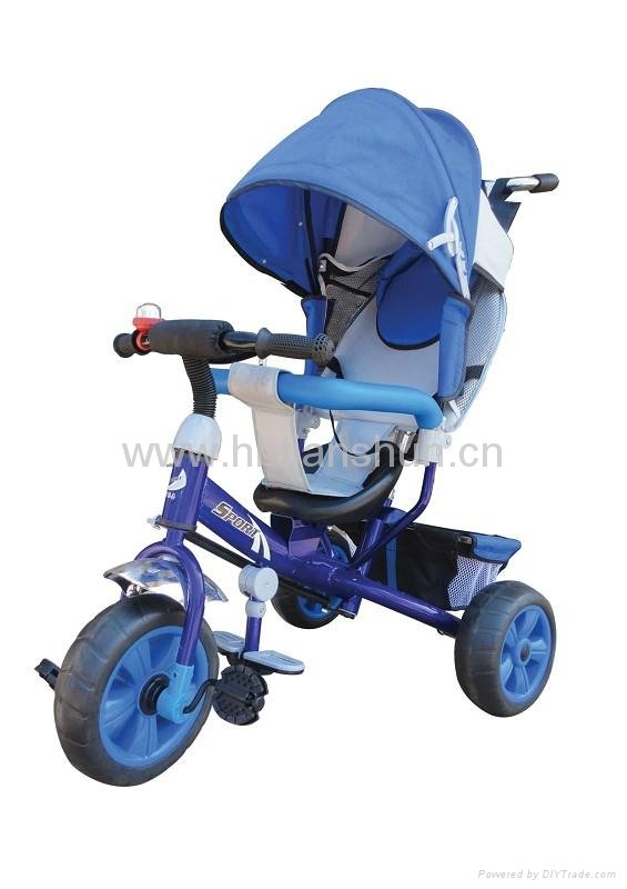 2014 new model 4 in 1 high quality metal children baby tricycle 2