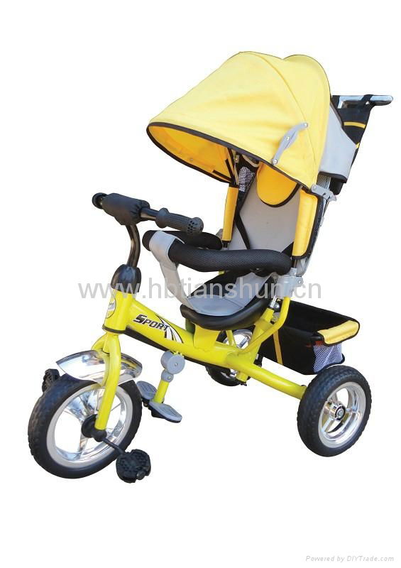 2014 new model 4 in 1 high quality metal children baby tricycle 3