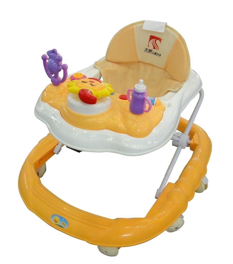 2014 new good quality plastic baby walker with multifunctiona