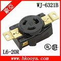 NEMA L6-20R Locking Receptacle  1