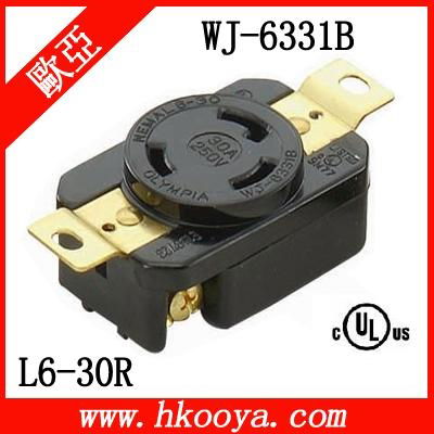 NEMA L6-30R Locking Receptacle 