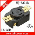 NEMA L6-30R Locking Receptacle