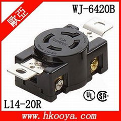 NEMA L14-20R Locking Receptacle 