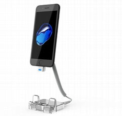 PHYSICAL  STAND  Vertical display 75° transparent plastic material PMM7004T