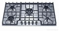 Gas Hob With 5 Burners and SS Mat  Panel, 220v Electricity Ignition (GH-S995C) 1