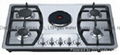 Gas Hob with 4 Gas Burners and 1 Electric Cast Iron Hotplate( GHE-S805C)