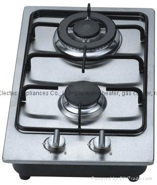 Gas Hob with 2 Burner and Enamel Pan Support GH-S302E