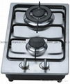 Gas Hob with 2 Burner and Enamel Pan