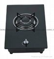 Gas Hob with 1 Burner and 300mm Width Glass Panel,SS Water Tray（GH-G301E） 1