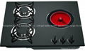 Gas Hob with 2 Burners and 1 Electri Ceramic Hot Plate (GHC-G613E)