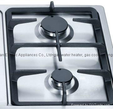 Gas Hob with 2 Burner and Enamel Pan Support GH-S302E 2