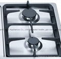 Gas Hob with 2 Burner and Enamel Pan Support GH-S302E 2