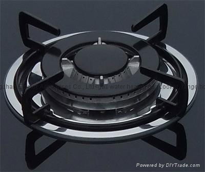 Gas Hob with 2 Burner and Tempered Glass Black Panel 2