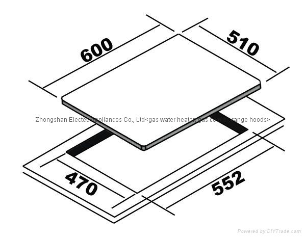 Gas Hob with 2 Burners and 1 Electri Ceramic Hot Plate (GHC-G613E) 4