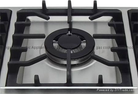 Gas Hob With 5 Burners and SS Mat  Panel, 220v Electricity Ignition (GH-S995C) 2