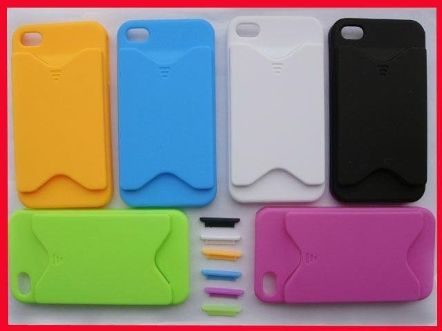 Hard ID Credit Card Case cover skin For iphone 4 4g 4th  2