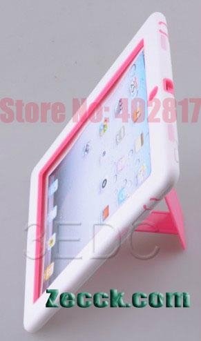Newest Wearable Hard Plastic+Silcone Case Cover With Stand For the new iPadipad2 2