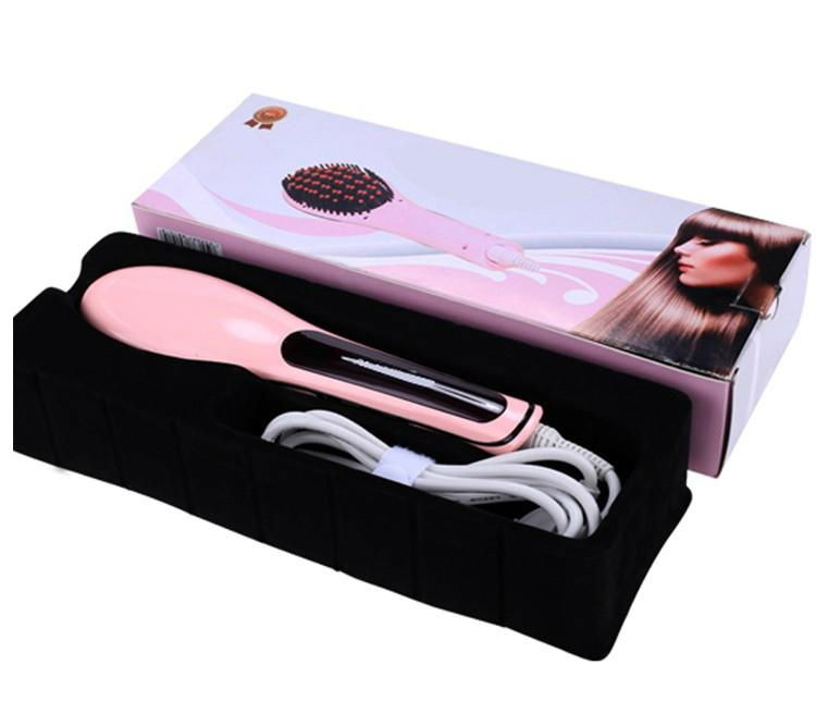 New Beauty Electric Hair Straightening Brush hair Straightener comb 2