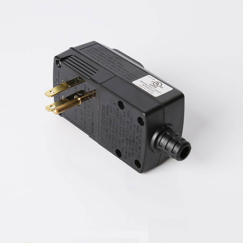 美標GFCI漏電保護插頭UL認証美規安全插頭15A120V電熱水器防觸電插頭 3