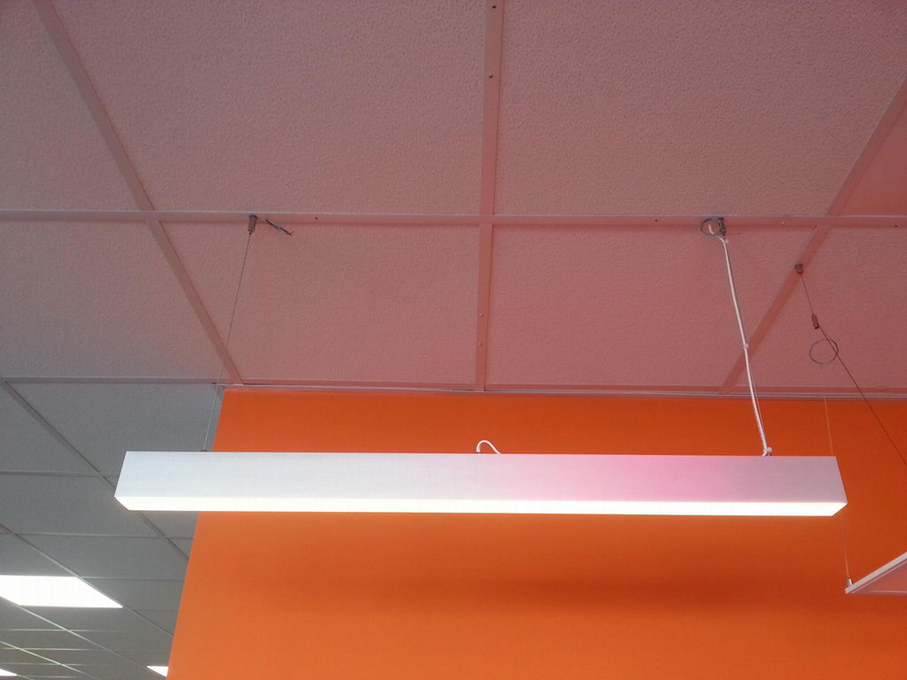 Suspended Ceiling Light Fixture, ceiling pendant light hosuing, linear pendant 2