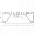 Commercial led  pendant lighting housing, LED linear low bay light heat sink . 3