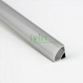 LED wall corner 90° aluminium profile , 90° corner LED linear profiles.  3