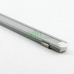 Aluminium Channel for LED Flexible Strips - Flat Recessed