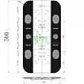 FL-E-15 LED 60W tunnel light heatsink.