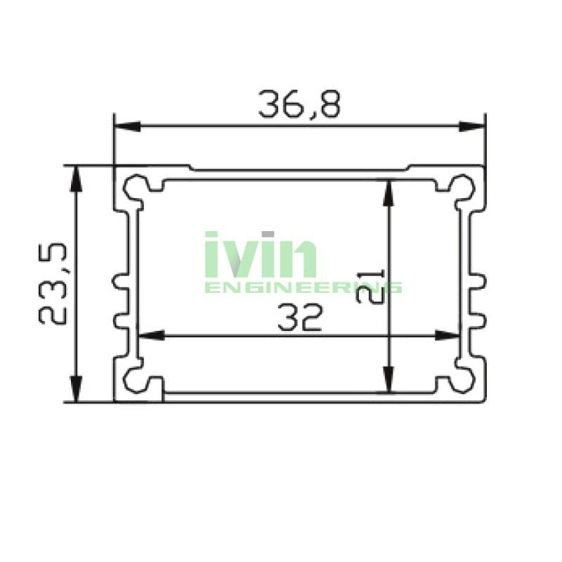 IK-3724 LED aluminum box LED driver casing 3