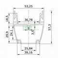 AWH-5753B 36W LED washwall light profile LED washwall light aluminum heatsink