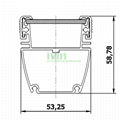 AWH-5753B 36W LED washwall light casing, LED wall wash light heatsink housing. 