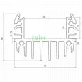 AWH-5240 48W LED washwall light  heat sink, ip65 ip66 LED washwall light casing. 4