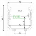 AWH-4845 IP65 LED washwall light heatsink 36W IP65 Washwall light enclosure. 