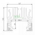 AWH-5753 48W IP66 IP65 LED washwall light heatsink LEDwashwall light enclosure