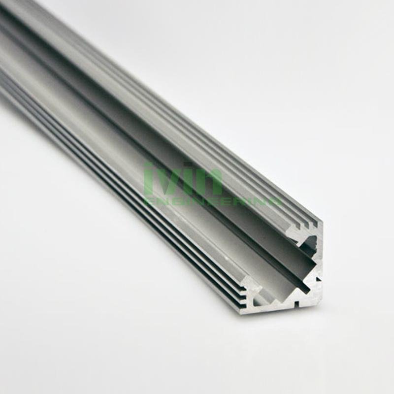 led light alu bar, led corner profile for wall solution,90° led aluminum profile 4