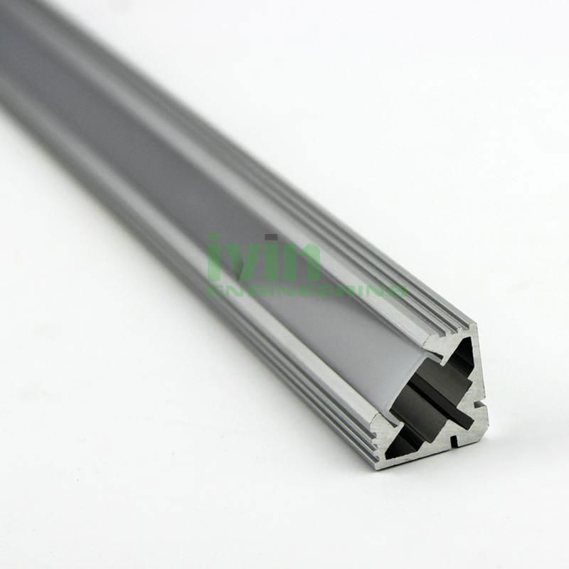 led light alu bar, led corner profile for wall solution,90° led aluminum profile 5