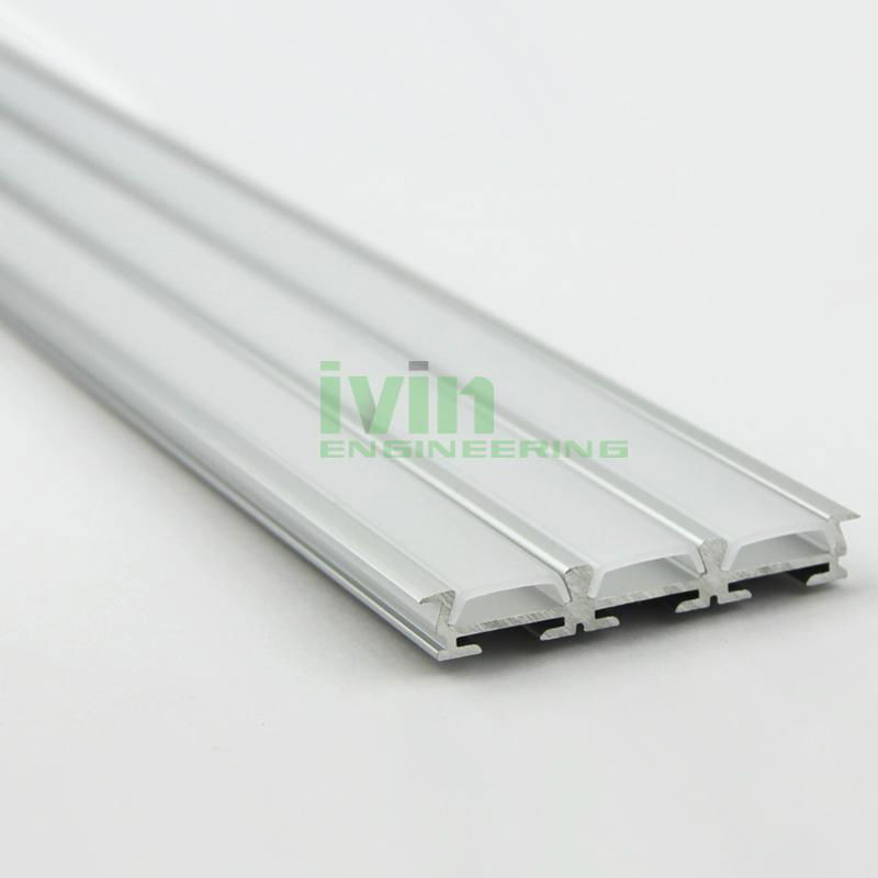 LED strip light housing, 3 in 1 LED strips LED linear light heat sink.  5